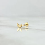 Piercing Luna 0.4gr / 5mm Flat Thread 18K Yellow Gold (Jewel) *
