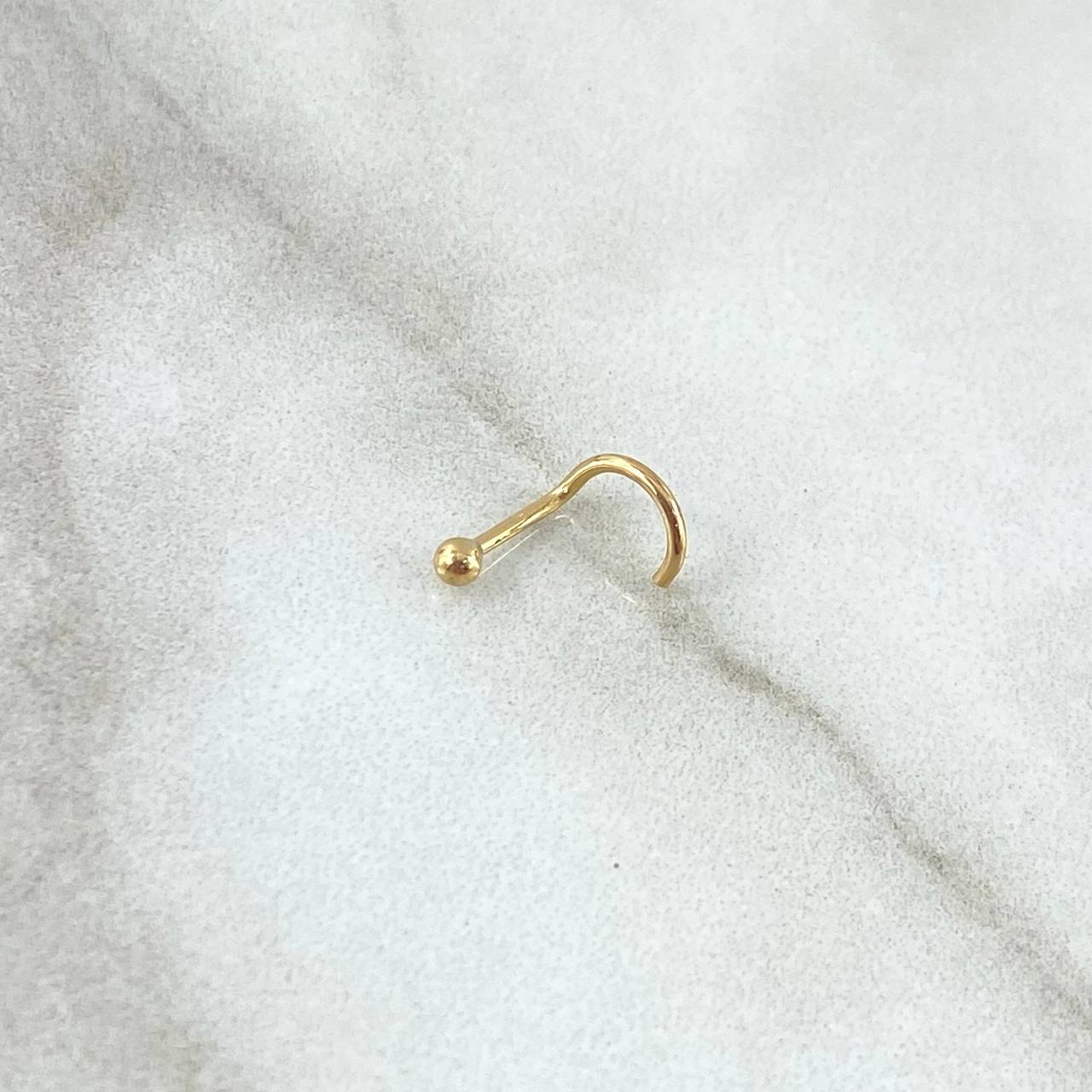 Piercing Chispa Bola 0.15gr / 1cm / Nac.Esp. Oro 18K ©