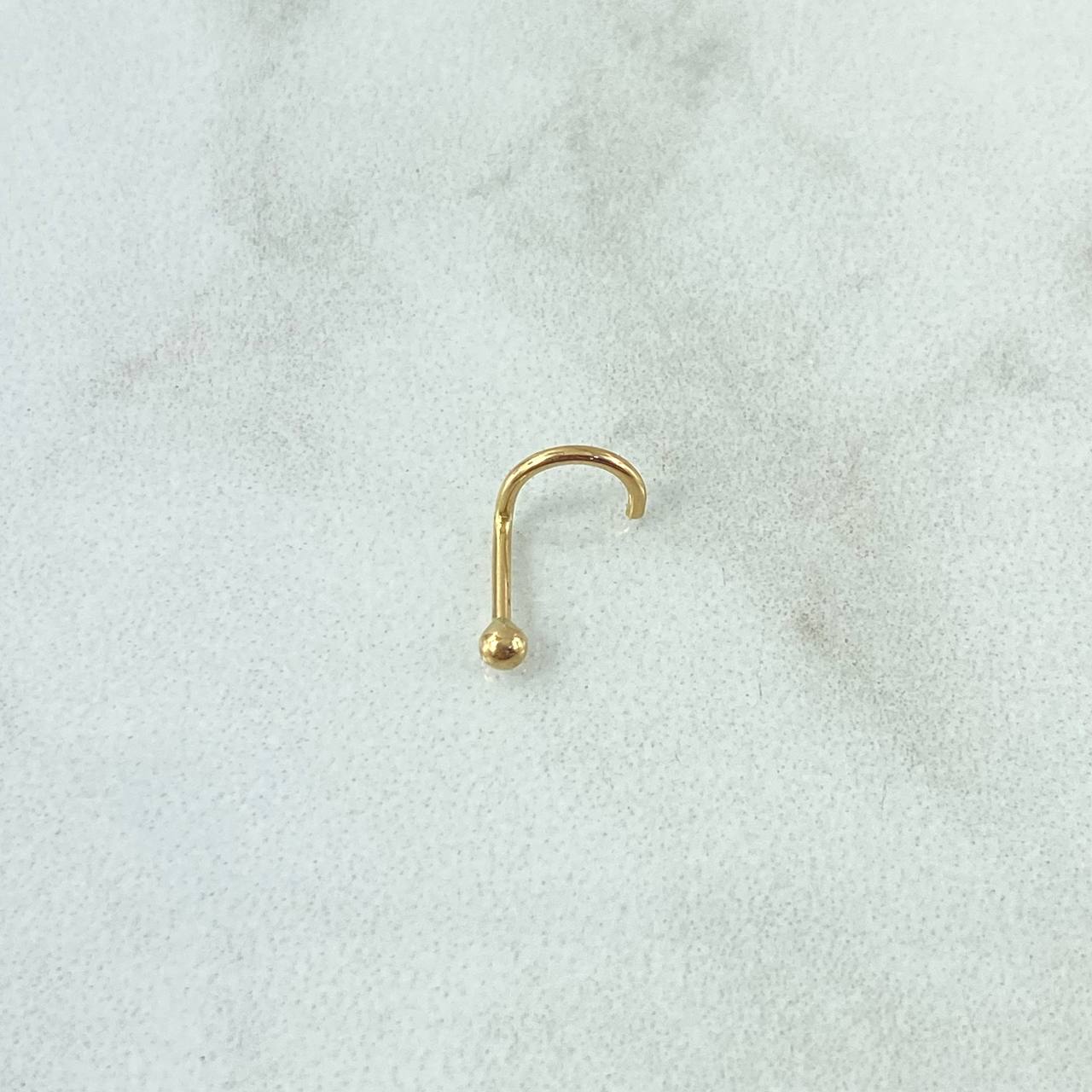 Piercing Chispa Bola 0.15gr / 1cm / Nac.Esp. Oro 18K ©