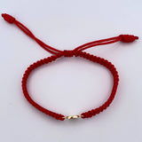 Red Bracelet Letter R 0.4gr / 18K Yellow Gold &