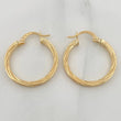 Osiris Hoop Earrings 1.65 g / 1 in 18K Yellow Gold