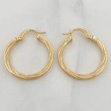 Osiris Hoop Earrings 1.65 g / 1 in 18K Yellow Gold