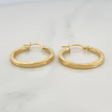 Osiris Hoop Earrings 1.65 g / 1 in 18K Yellow Gold