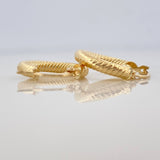 Zion Hoop Earrings 1.8 g / 3/4 in 18K Yellow Gold