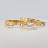 Screw Hoop Earrings 2.15 g / 1 in 18K Yellow Gold