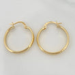 Kuki Hoop Earrings 1.55 g / 1 in 18K Yellow Gold