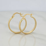 Kuki Hoop Earrings 1.55 g / 1 in 18K Yellow Gold