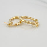 Jass Hoop Earrings 1.05 g / 1/2 in 18K Yellow Gold