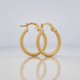 Tefi Hoop Earrings 1.2 g / 3/4 in 18K Yellow Gold