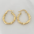 Jiah Hoop Earrings 1.85 g / 3/4 in 18K Yellow Gold