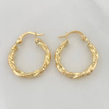 Jiah Hoop Earrings 1.85 g / 3/4 in 18K Yellow Gold