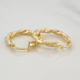 Jiah Hoop Earrings 1.85 g / 3/4 in 18K Yellow Gold