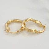 Kari Hoop Earrings 1.75 g / 3/4 in 18K Yellow Gold