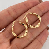 Kari Hoop Earrings 1.75 g / 3/4 in 18K Yellow Gold