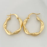 Hoop Earrings Bella 1.9 g / 1 in Yellow Gold 18K