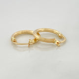 Cyrene Hoop Earrings 1 g / 3/4 in 18K Yellow Gold