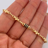 Rustic Flowers Bracelet 4.4gr / 8.3in / 18K Gold $
