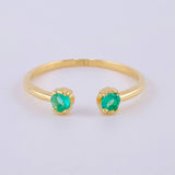 Anillo Abrazo Medio Dedo 18Pts 1.25 g / T6 1/2 Oro Amarillo 18K