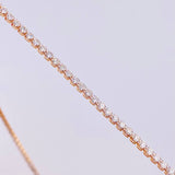 Cadena Tenis Diamantes 4,76Qts 4.6 g / 15 1/4 in / 2 mm Oro Rosa 18K