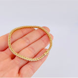 Pulso Tenis Diamantes 3,79 Qts 11.05 g / 7 1/4 in / 2.6 mm Oro Amarillo 18K