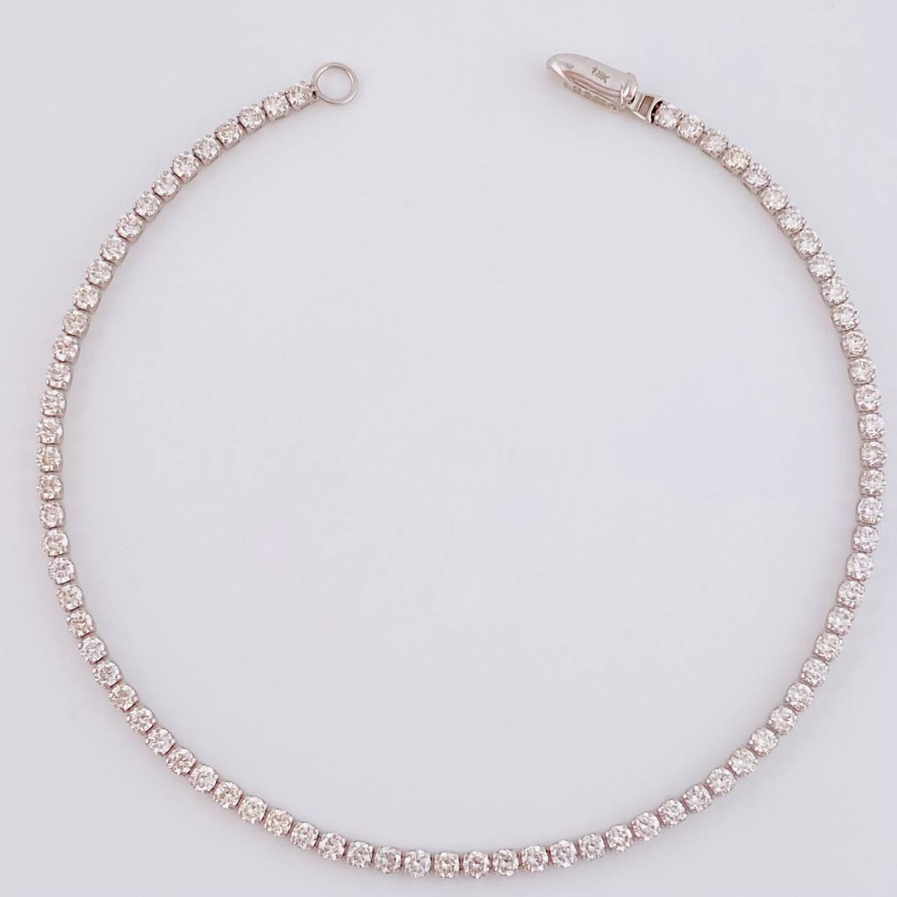 Pulso Tenis Diamantes 2,08 Qts 2.4 g / 7 1/4 in / 1.9 mm Oro Blanco 18K