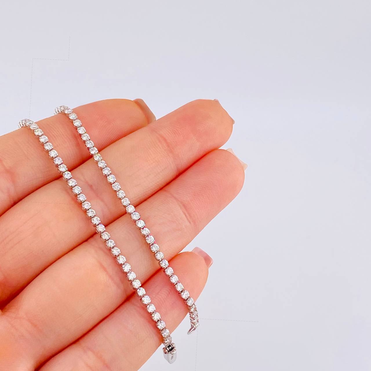 Pulso Tenis Diamantes 2,08 Qts 2.4 g / 7 1/4 in / 1.9 mm Oro Blanco 18K
