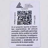 Dije Flor Esmeraldas 9Pts Diamante 9Pts 0.85 g / 1/2 in Oro Amarillo 18K