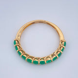 Emerald Churumbela Ring 1.9gr / Size 6 3/4 / 18K Gold +