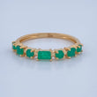 Emerald Figures Churumbela Ring 2gr / Size 6 3/4 / 18K Gold +