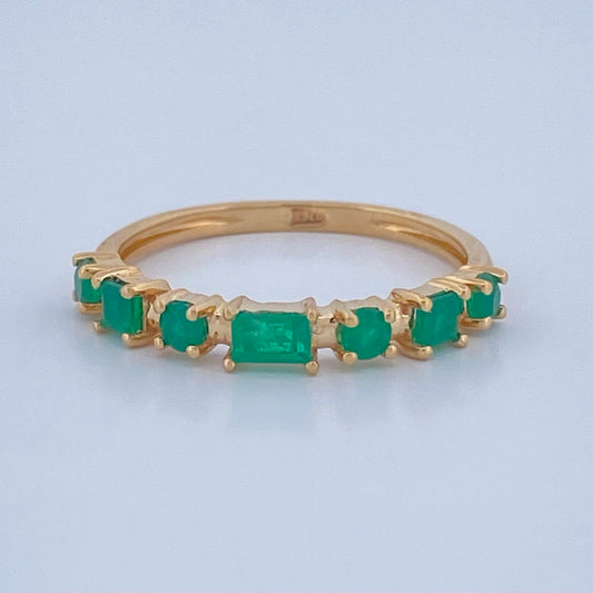 Emerald Figures Churumbela Ring 2gr / Size 6 3/4 / 18K Gold +
