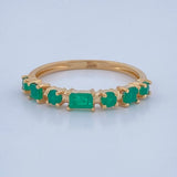 Emerald Figures Churumbela Ring 2gr / Size 6 3/4 / 18K Gold +