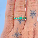Emerald Figures Churumbela Ring 2gr / Size 6 3/4 / 18K Gold +