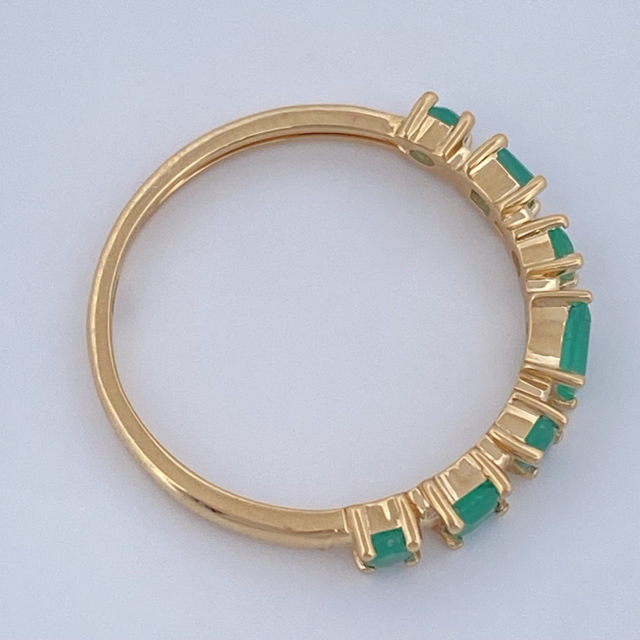 Emerald Figures Churumbela Ring 2gr / Size 6 3/4 / 18K Gold +