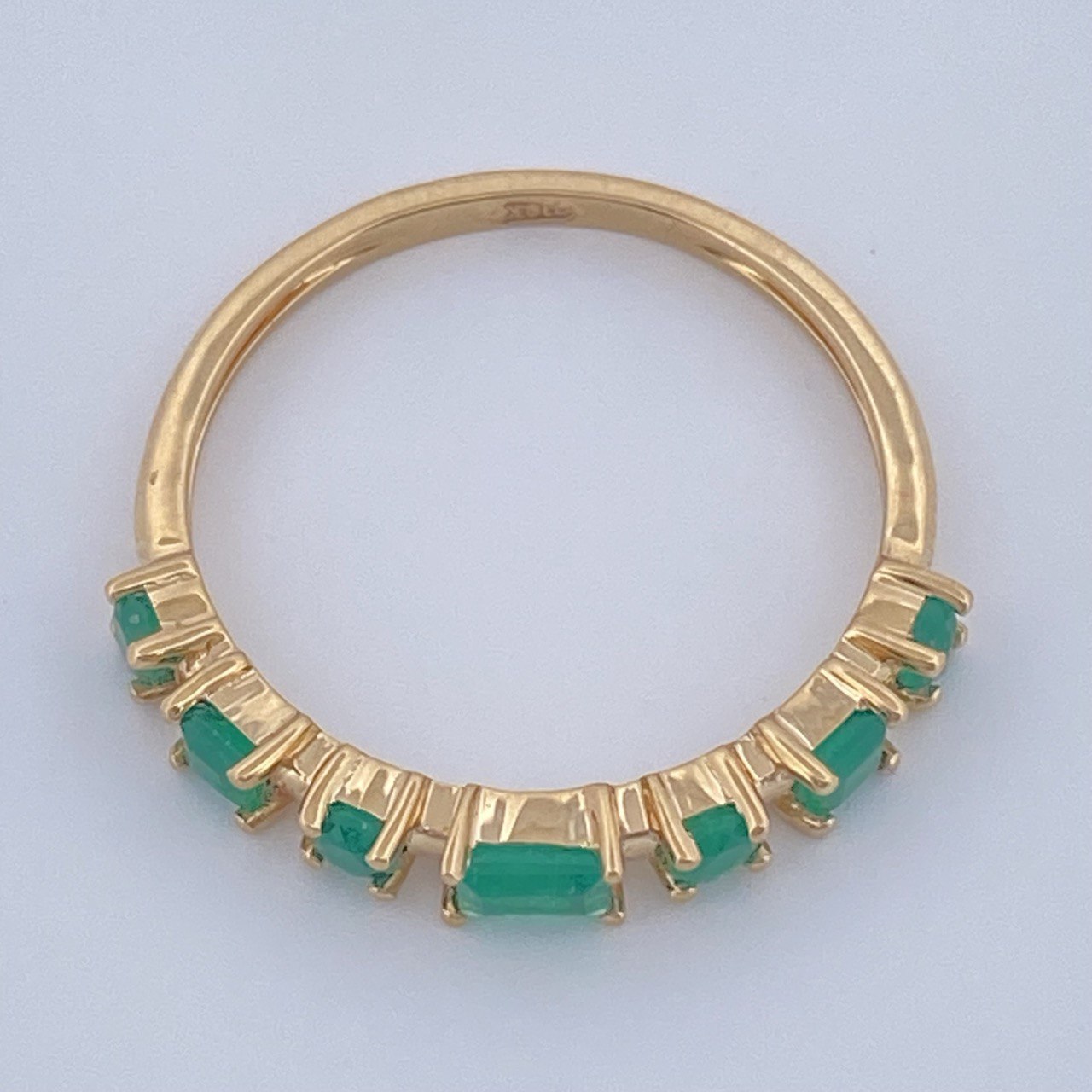 Emerald Figures Churumbela Ring 2gr / Size 6 3/4 / 18K Gold +