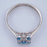 Snowflake Diamond Ring 2.2g / Size 6 1/4 / 18K White Gold %