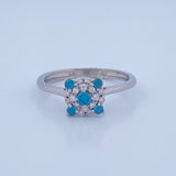 Snowflake Diamond Ring 2.2g / Size 6 1/4 / 18K White Gold %