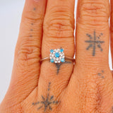 Snowflake Diamond Ring 2.2g / Size 6 1/4 / 18K White Gold %