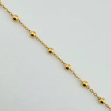 Pulso Denario 1.4gr / 8 1/2 in / 1.8mm Oro Amarillo +4 18K