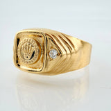 Anillo Corona Chispa Lateral 3.05gr / T8 1/4 / Oro Amarillo 18K