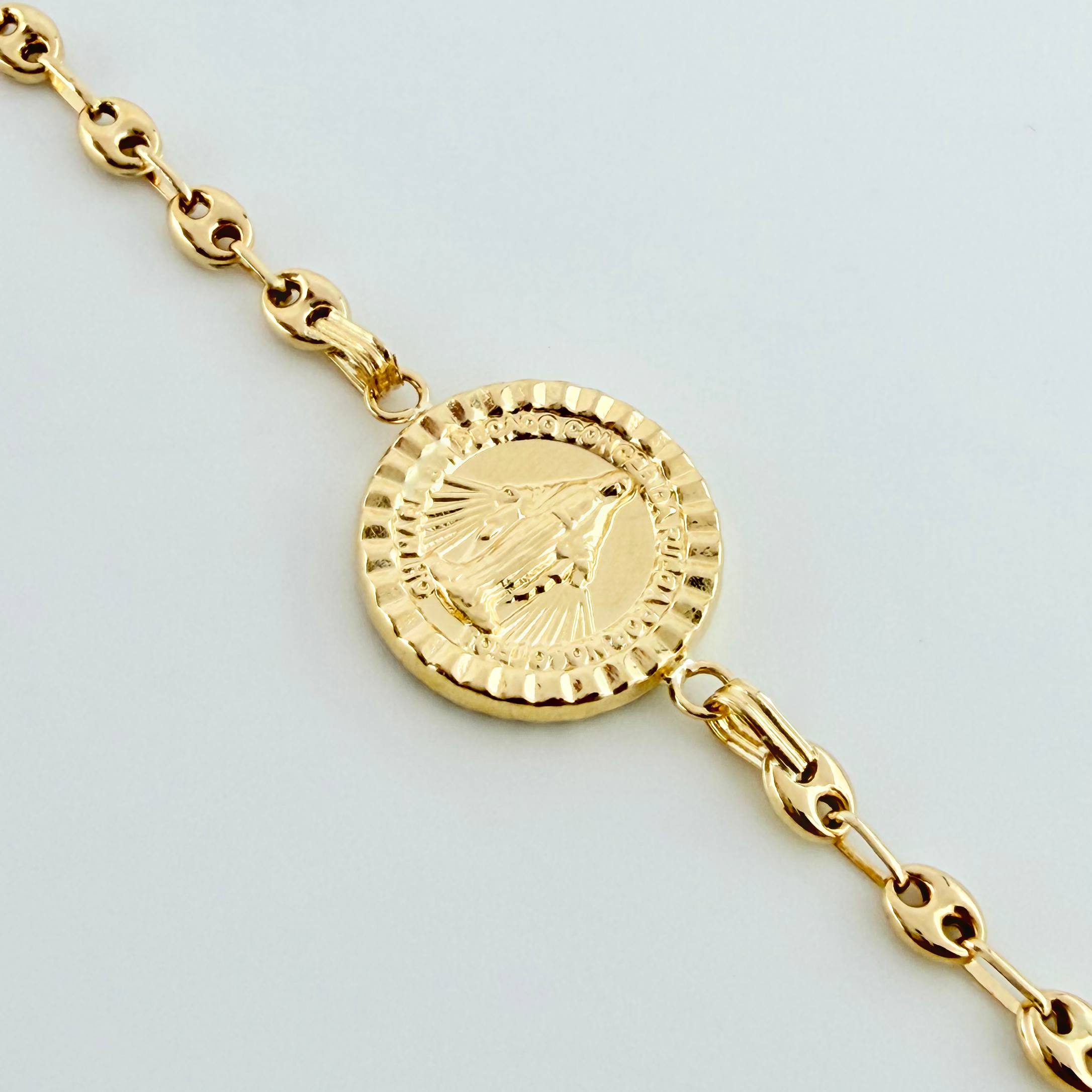 Pulso GC Herraje Virgen De Guadalupe 2.9gr / 7 in / 3.2mm Oro Amarillo 18K ©