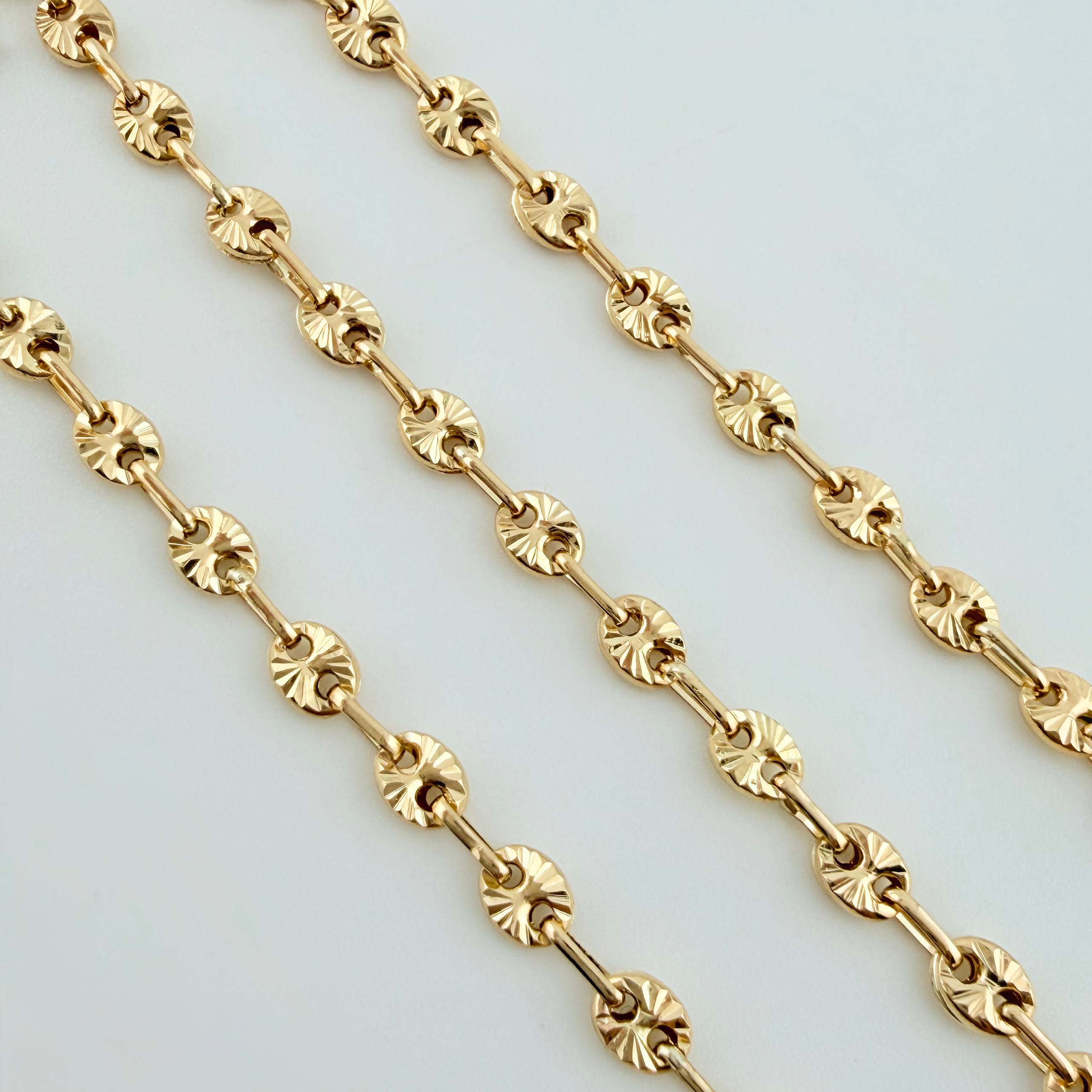 Cadena GC 5.3gr / 17 1/4 in / 3.3mm Oro Amarillo 18K