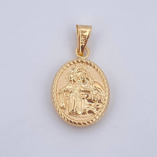 Pendant Virgin of Carmen 1.45gr / 2.8cm (1.1in) / 18K Gold $