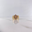 Anillo Brujula Estrella Cardinal 10.9gr / T10 / Circones Blancos Tres Oros 18K &