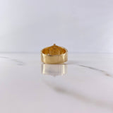 Anillo Brujula Estrella Cardinal 10.9gr / T10 / Circones Blancos Tres Oros 18K &