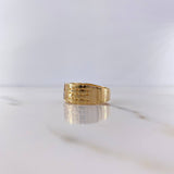 Anchor Ring 7.9gr / T10 / White Zircons Two-tone Yellow and White Gold 18K &