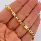 Rustic Tribal Bracelet 5.5gr / 8.5in / 18K Gold $