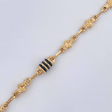 Rustic Flowers Bracelet 4.4gr / 8.3in / 18K Gold $