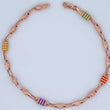 Tobillera Rustica Piramide 5.5gr / 25.8cm / Oro 18K $