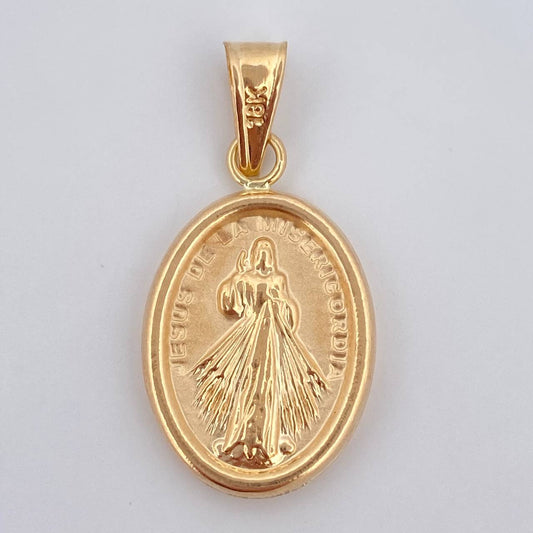 Dije Jesus de la Misericordia 1.6gr / 3cm / Oro 18K $