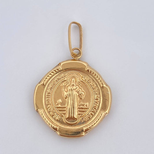 Dije San Benito 1.35gr / 2.5cm / Oro 18K $